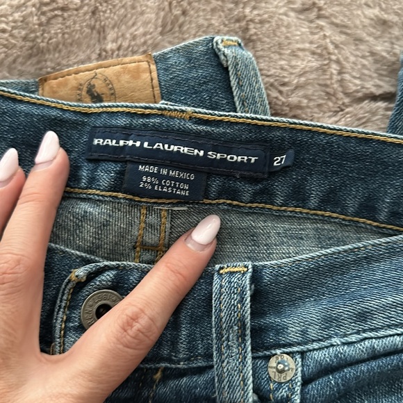 RALPH LAUREN - low rise minimal distressed jeans - Picture 2 of 4